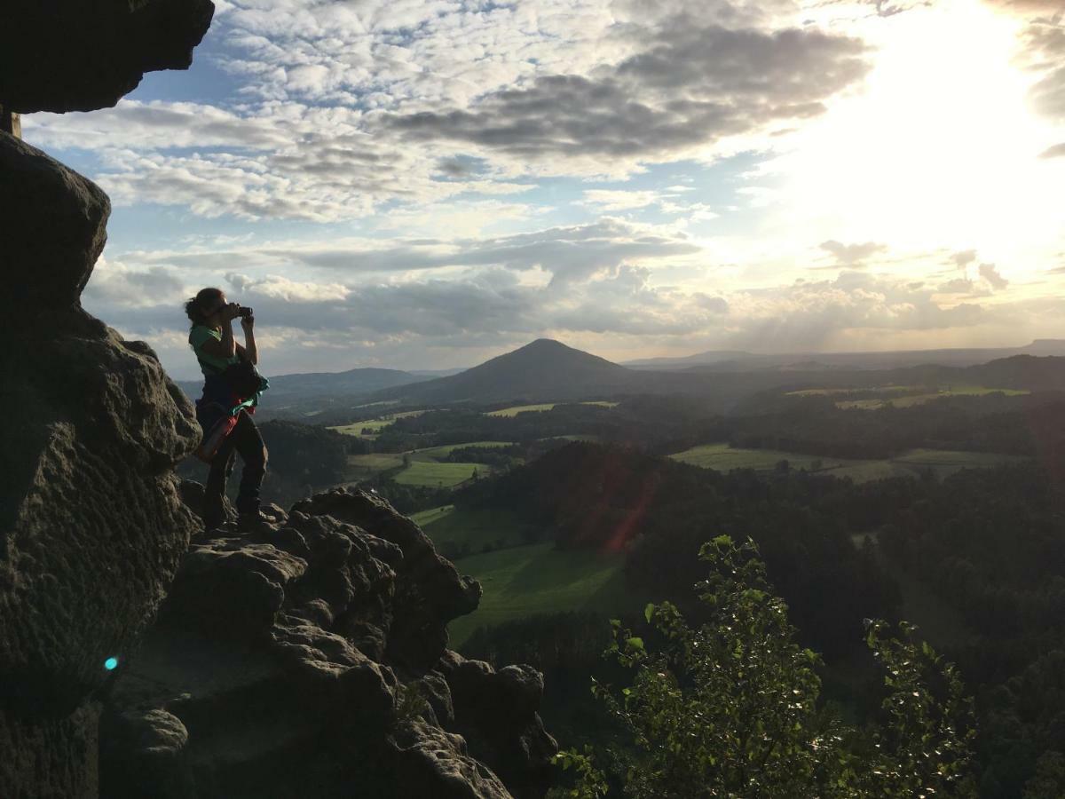 Ferienhaus Winterbergblick, Saechsische Schweiz Hinterhermsdorf Bagian luar foto